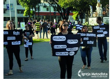 Igreja Metodista em  Joo Pessoa realiza marcha pelo fim da violncia contra a mulher